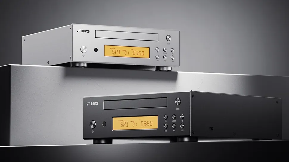 FiiO DP11 CD-Player in Schwarz und Silber