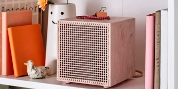 IKEA Badkruka Bluetooth-Lautsprecher in Pink