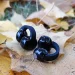 Schwarze Sennheiser ACCENTUM Clip auf getrocknetem Herbstlaub auf dem Boden